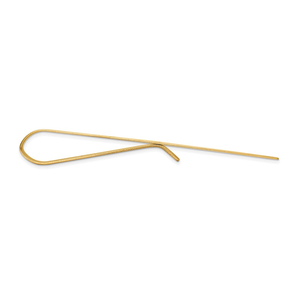 10K Yellow Gold Men'S Polished Tie Bar