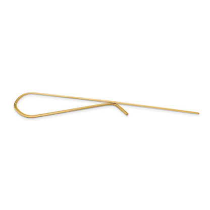10K Yellow Gold Men'S Polished Tie Bar