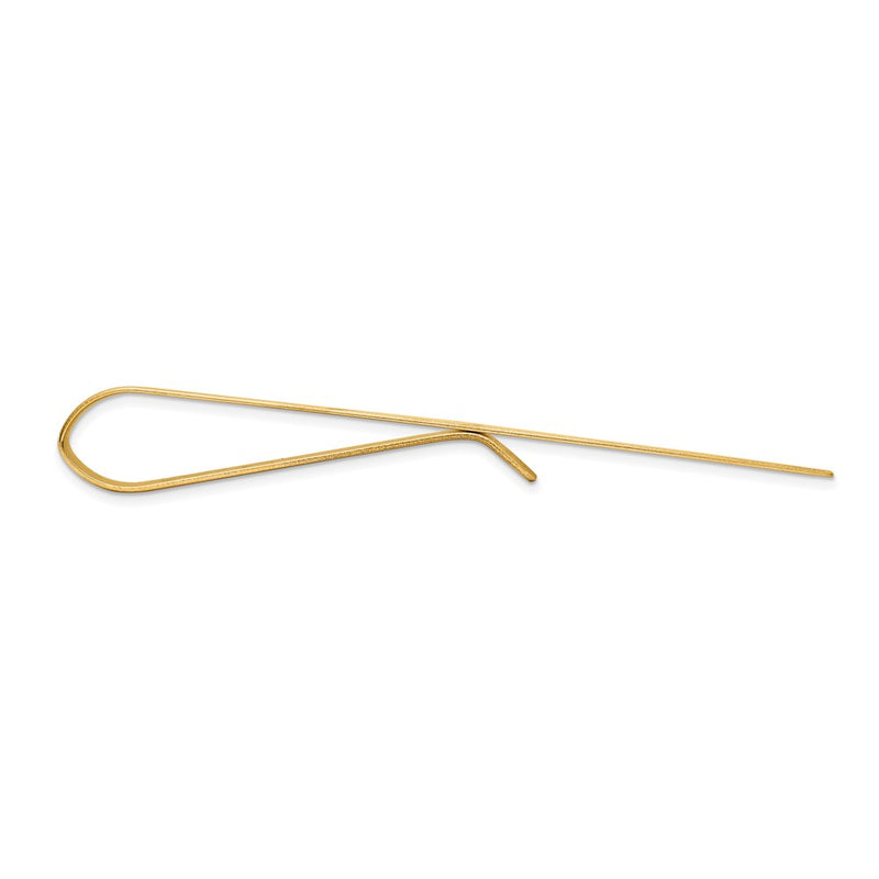 10K Yellow Gold Men'S Polished Tie Bar