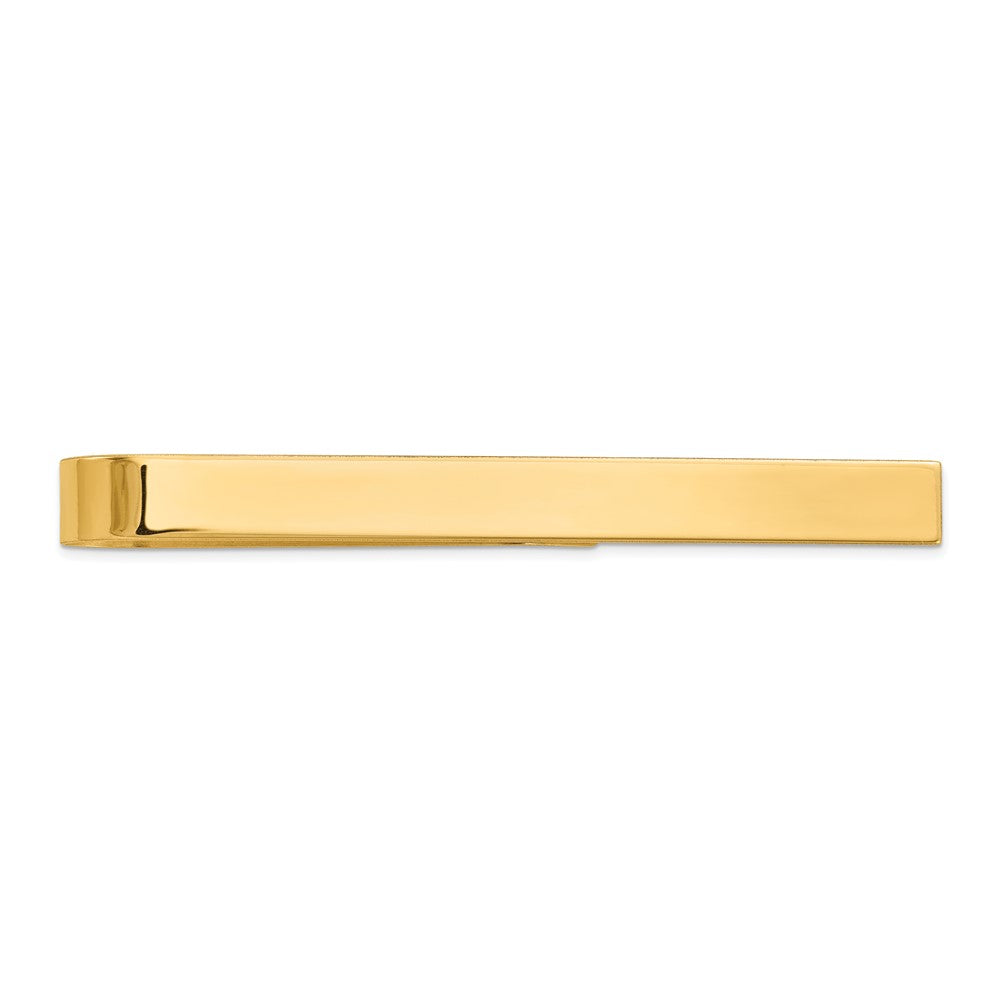 10K Yellow Gold Men'S Polished Tie Bar