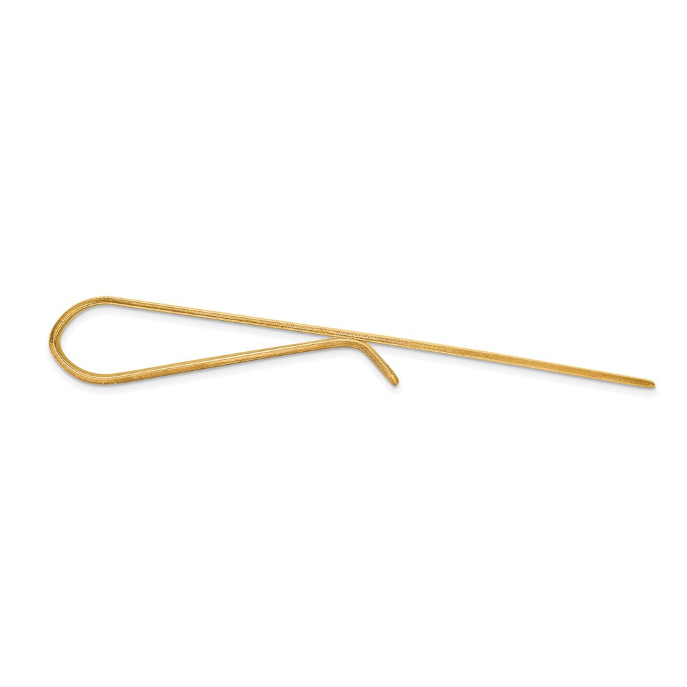 10K Yellow Gold Men'S Polished Tie Bar