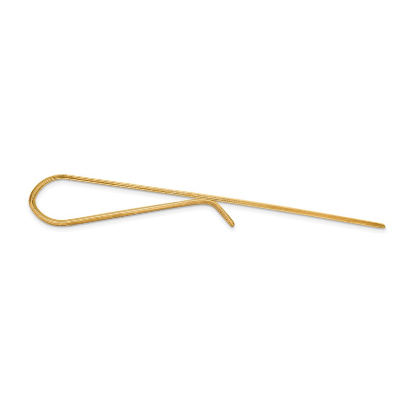 10K Yellow Gold Men'S Polished Tie Bar