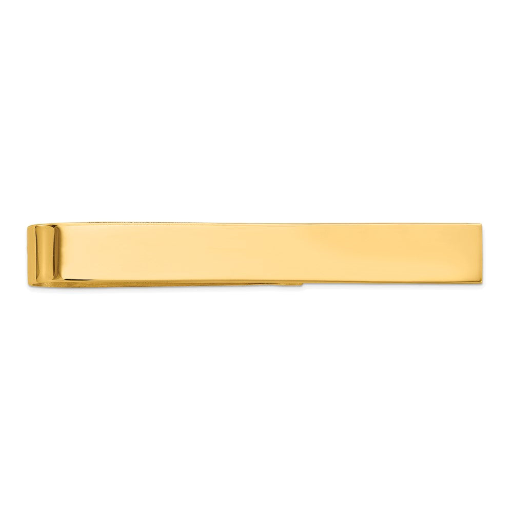 10K Yellow Gold Men'S Polished Tie Bar