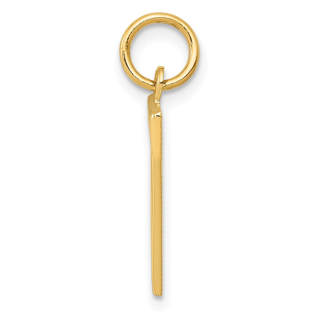 10K Yellow Gold Medium Polished Number 7 Charm