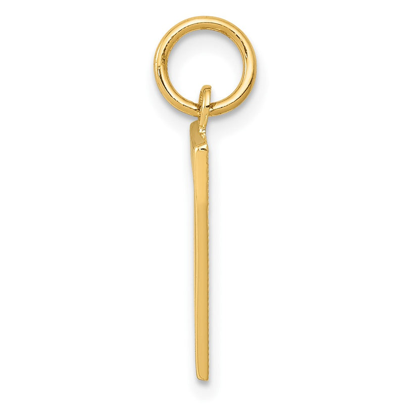 10K Yellow Gold Medium Polished Number 7 Charm