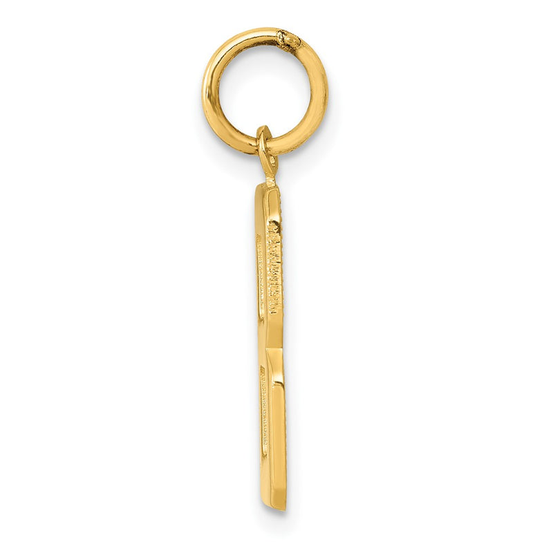10K Yellow Gold Medium Polished Number 8 Charm