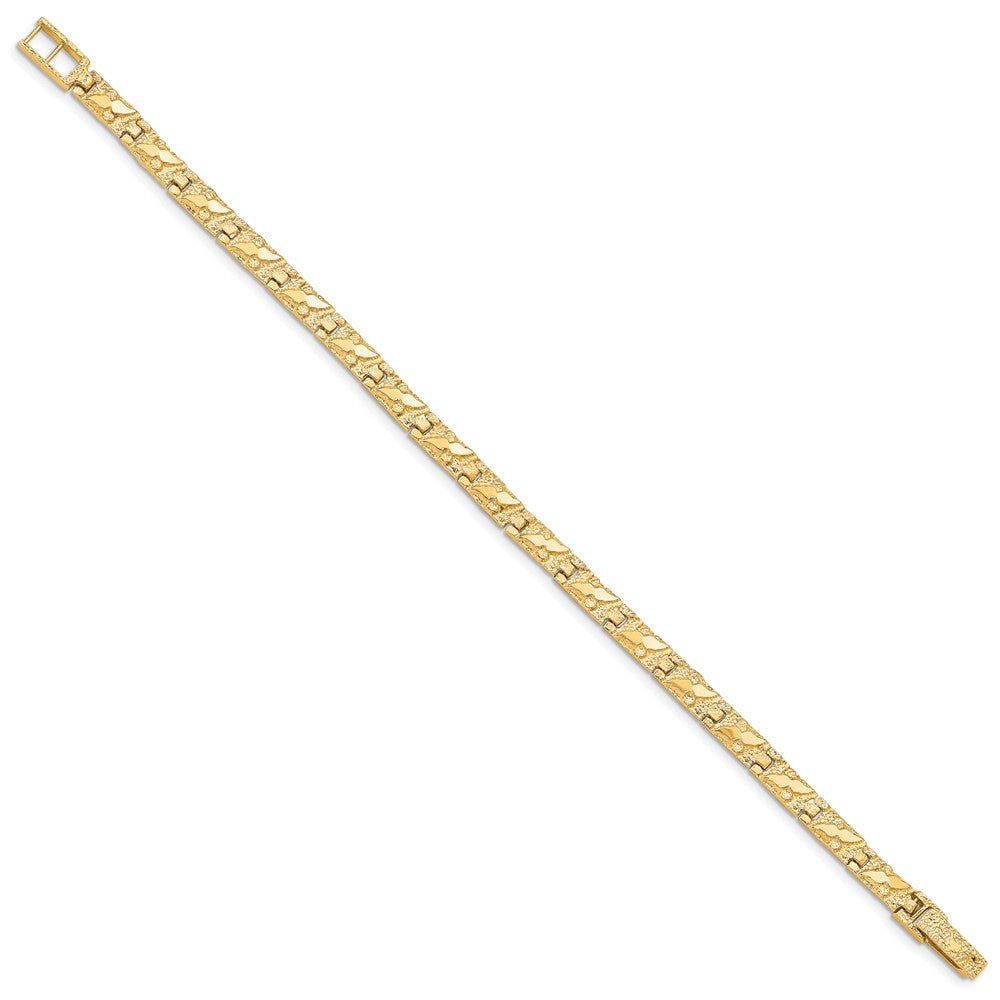 8 Inch 10K 4.0mm Nugget Bracelet