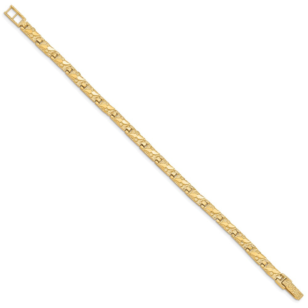 8 Inch 10K 6.0mm Nugget Bracelet