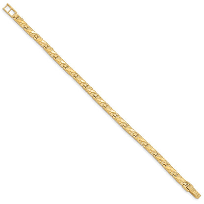 8 Inch 10K 6.0mm Nugget Bracelet