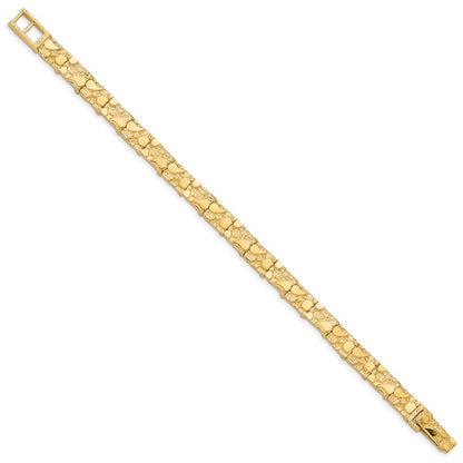 8 Inch 10K 7.0mm Nugget Bracelet