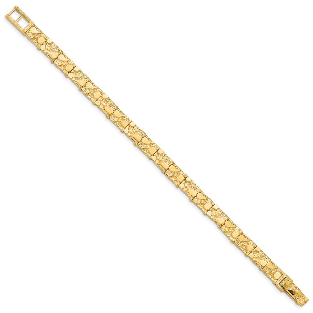 7 Inch 10K 7.0mm Nugget Bracelet