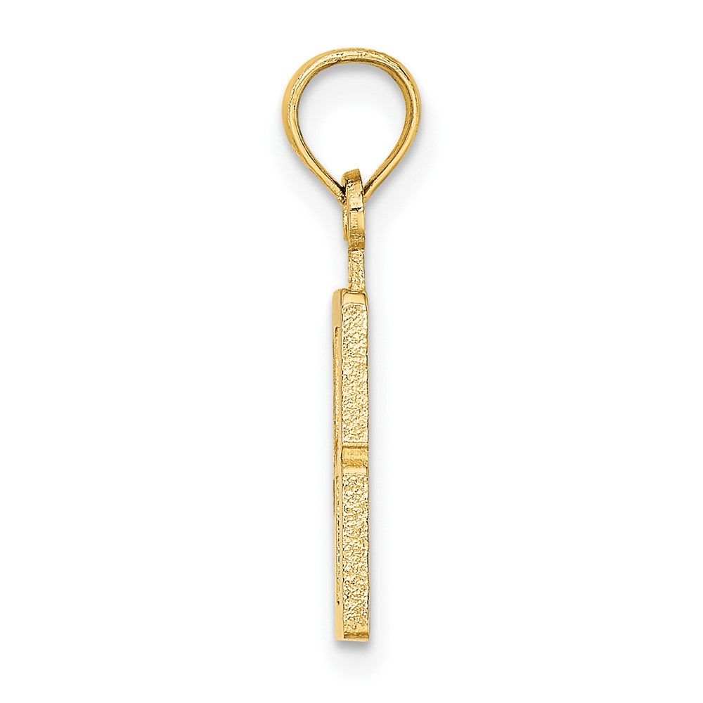 10K Yellow Gold 10K Number 8 Block Charm