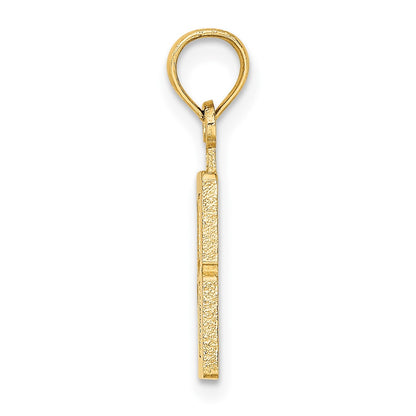 10K Yellow Gold 10K Number 8 Block Charm