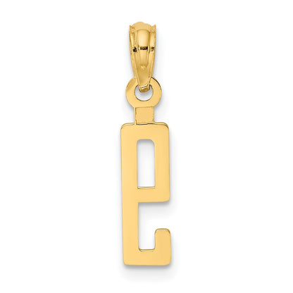 10K Yellow Gold 10K Number 9 Block Charm