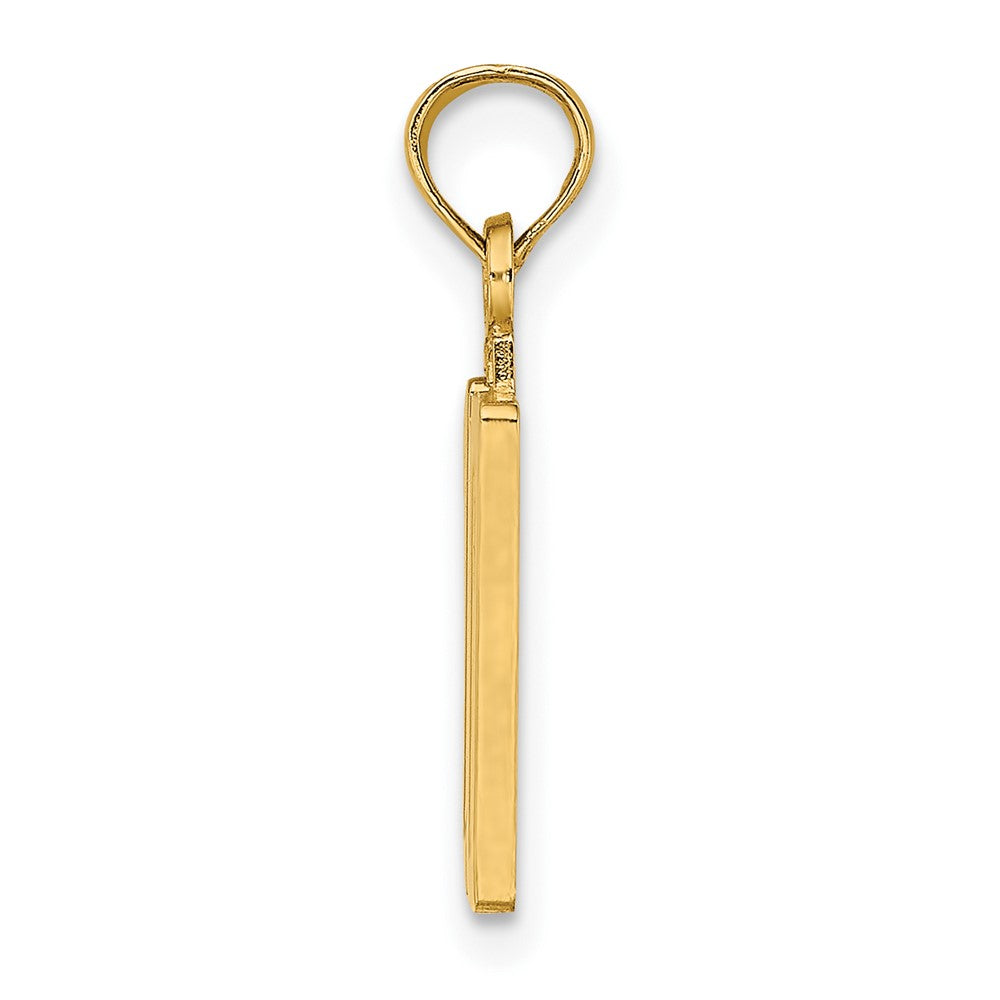 10K Yellow Gold 10K Number 10 Pendant