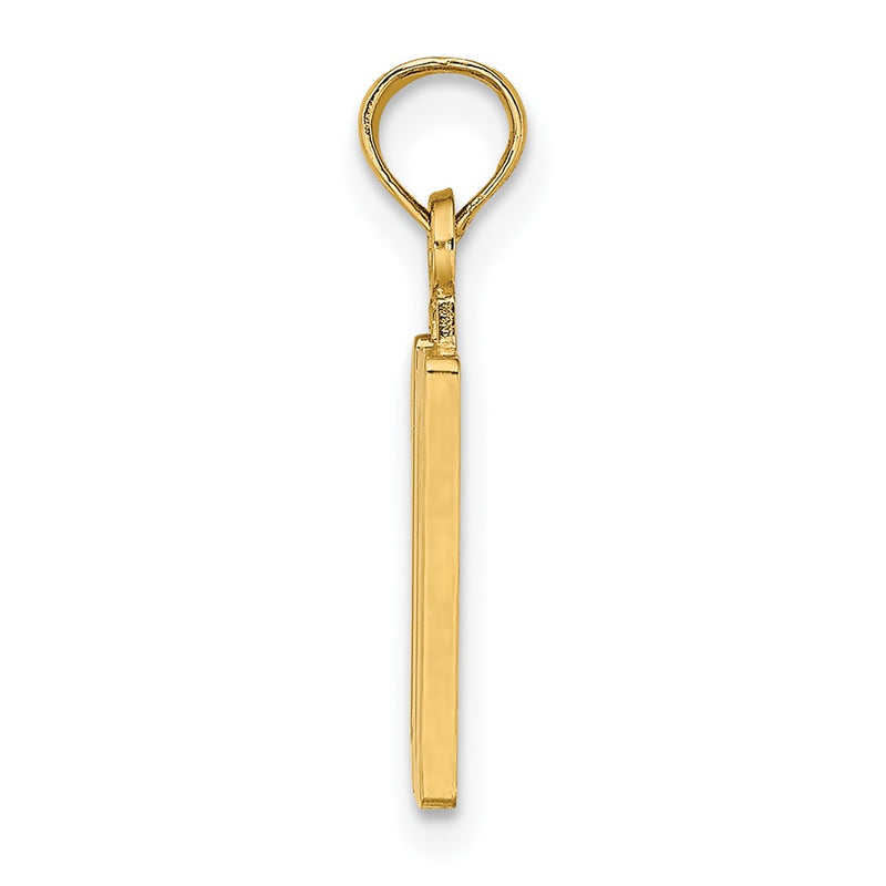 10K Yellow Gold 10K Number 10 Pendant