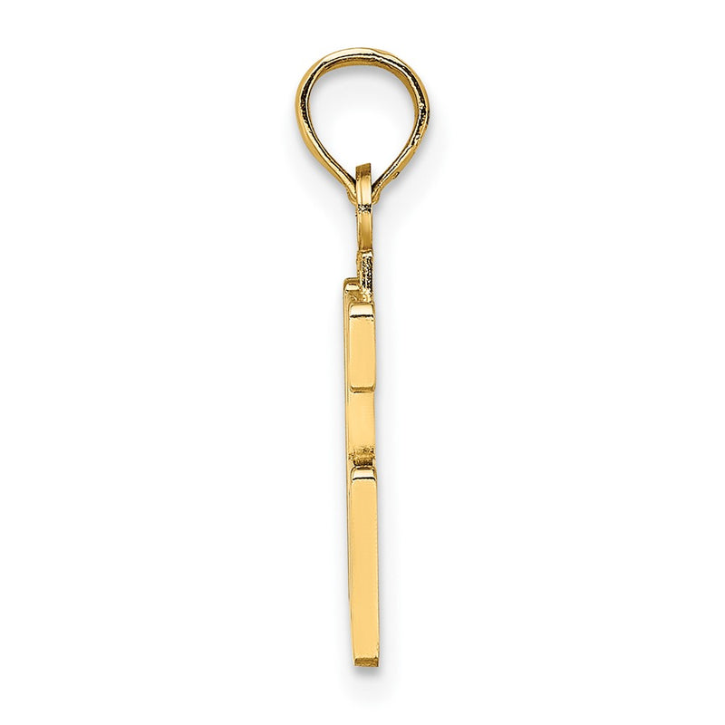 10K Yellow Gold 10K Number 16 Pendant