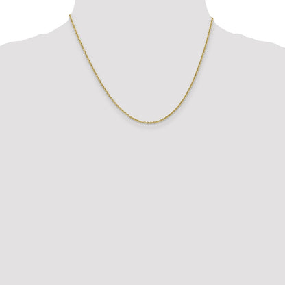 10K Yellow Gold 1.8mm Forzantine Cable Chain Necklace
