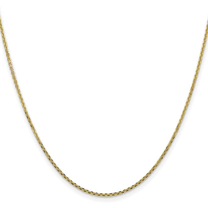 18 Inch 10K 1.45mm D/C Cable Chain Necklace
