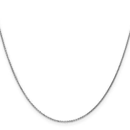 10K White Gold Wg .95mm D/C Cable Chain