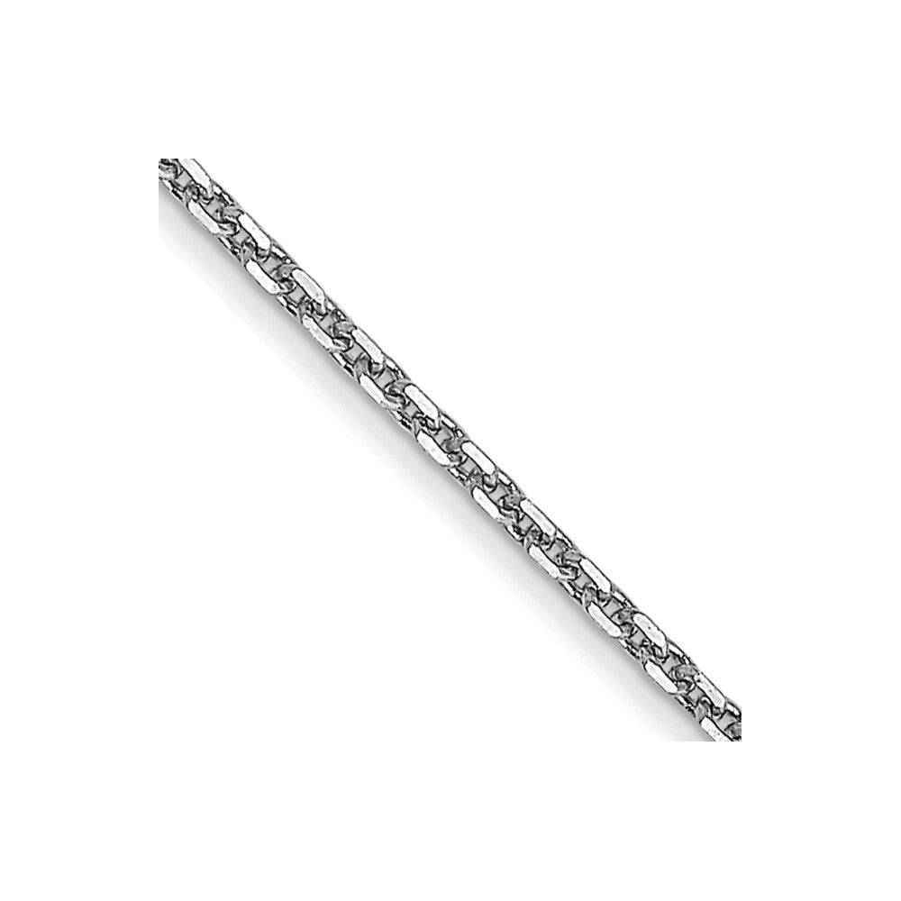 10K White Gold Wg .95mm D/C Cable Chain Necklace