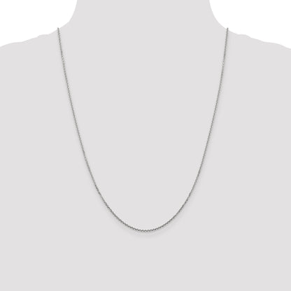 10K White Gold Wg 1.45mm D/C Cable Chain