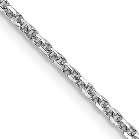 10K White Gold Wg 1.45mm D/C Cable Chain
