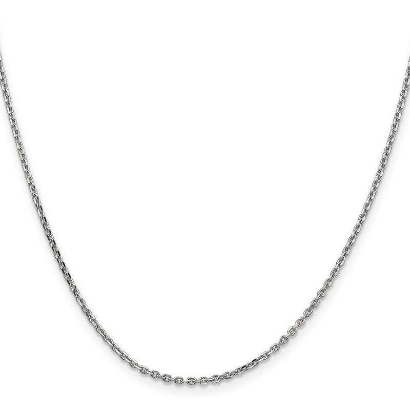 24 Inch 10K Wg 1.65mm D/C Cable Chain Necklace