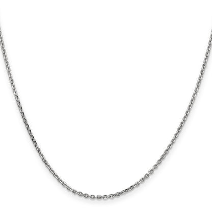 10K White Gold 10K Wg 1.65mm D/C Cable Chain