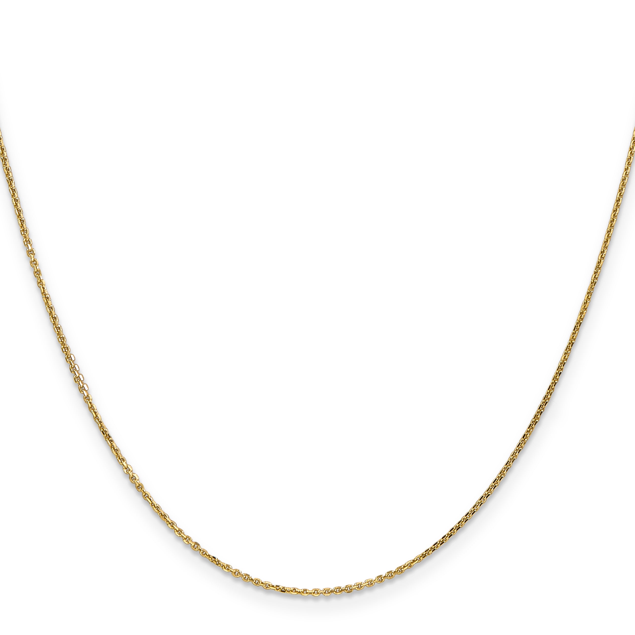 10K Yellow Gold .95mm D/C Cable Chain