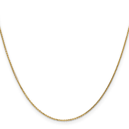 10K Yellow Gold .95mm D/C Cable Chain