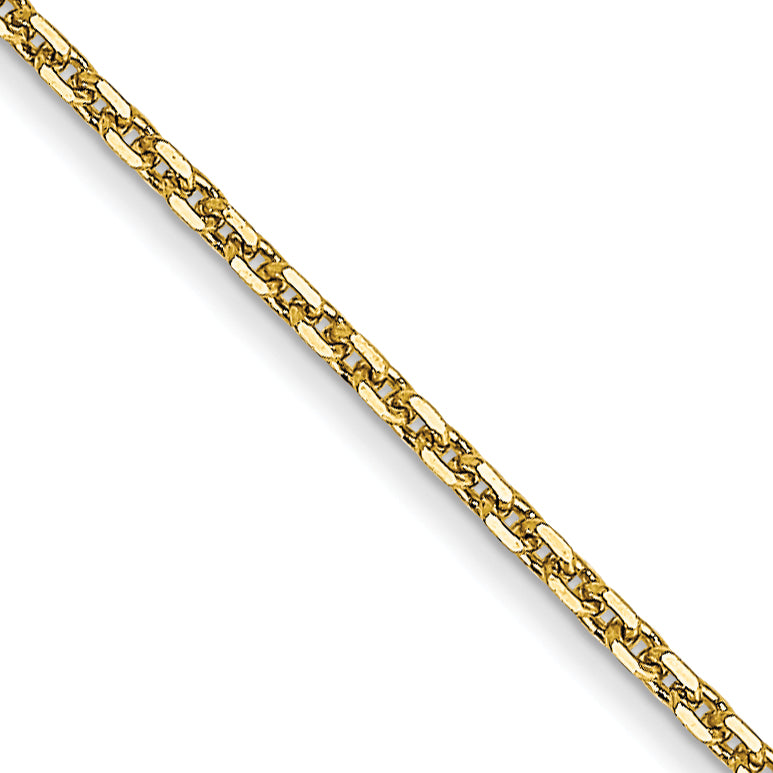 10K Yellow Gold .95mm D/C Cable Chain