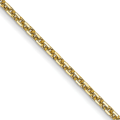 10K Yellow Gold .95mm D/C Cable Chain