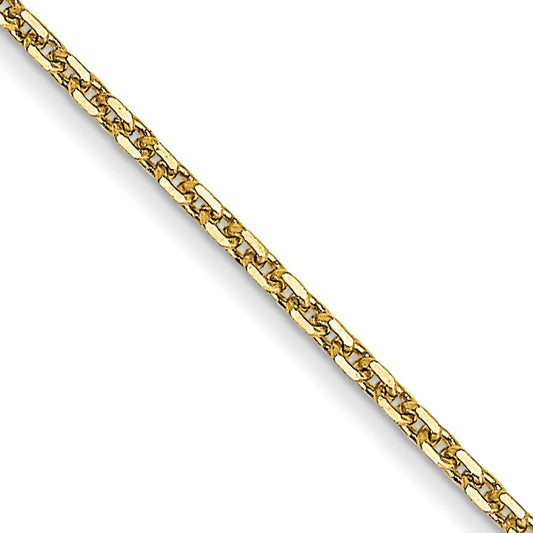 10K Yellow Gold .95mm D/C Cable Chain