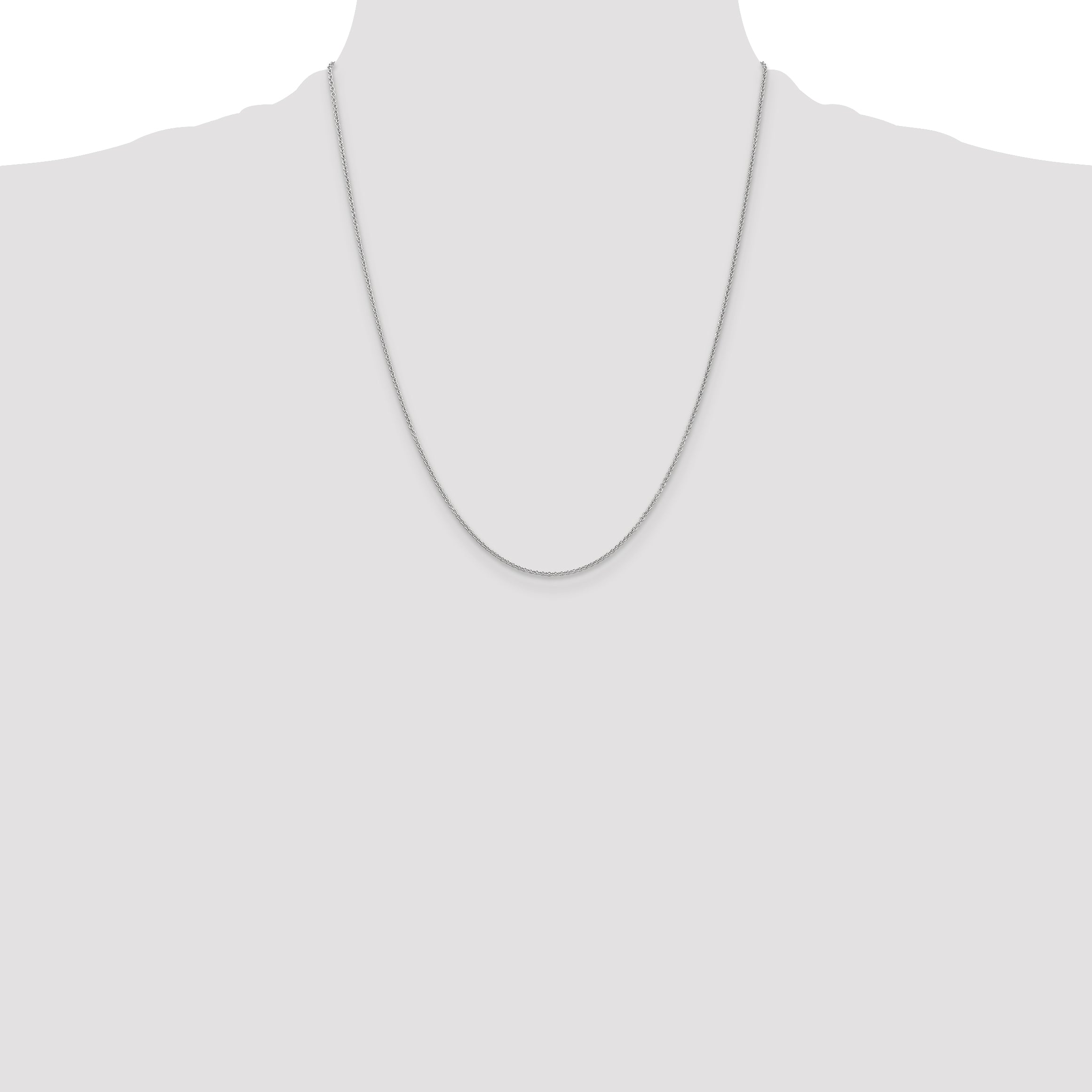 10K White Gold 10K Wg 1.2mm Cable Chain