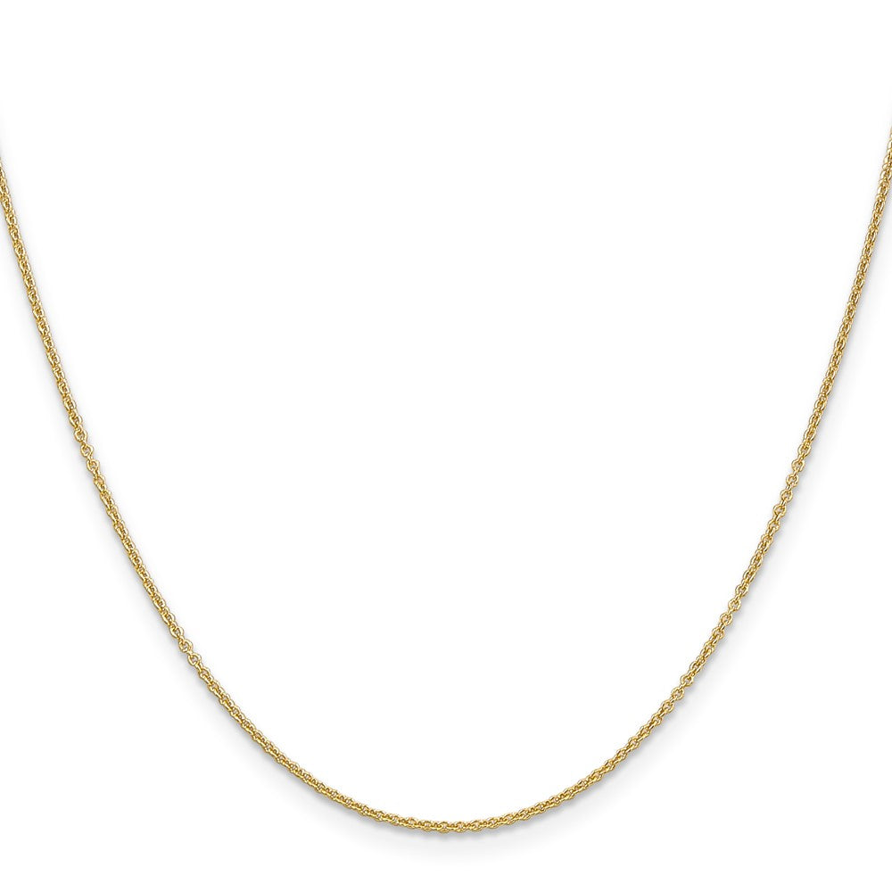 10K Yellow Gold 1.2mm Cable Chain Necklace