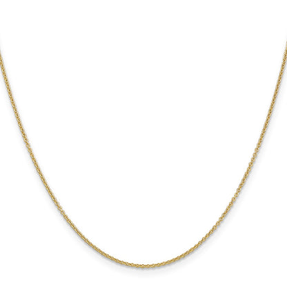 10K Yellow Gold 1.2mm Cable Chain Necklace