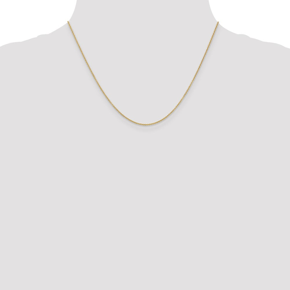 10K Yellow Gold 1.2mm Cable Chain Necklace
