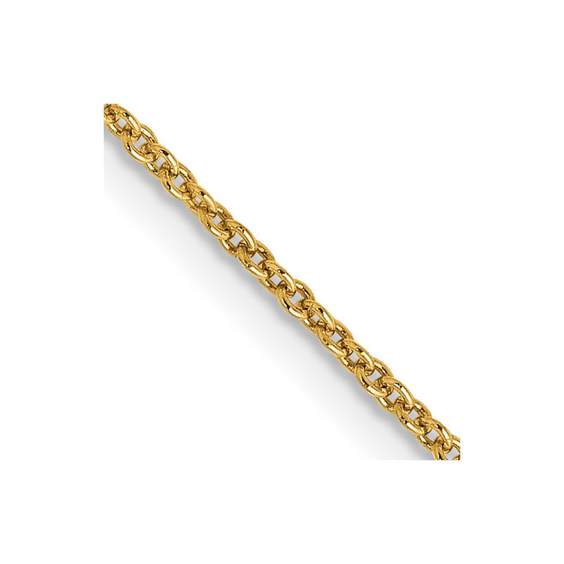 10K Yellow Gold 1.2mm Cable Chain Necklace