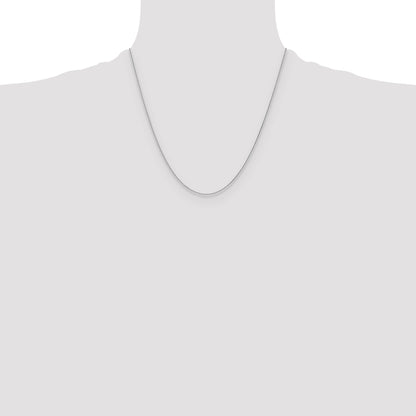 10K White Gold Wg 1.2mm D/C Cable Chain