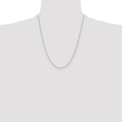10K White Gold Wg 1.2mm D/C Cable Chain