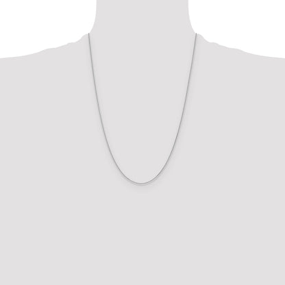 10K White Gold Wg 1.2mm D/C Cable Chain