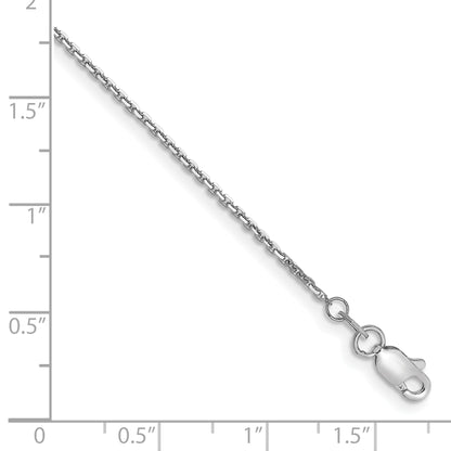 10K White Gold Wg 1.2mm D/C Cable Chain