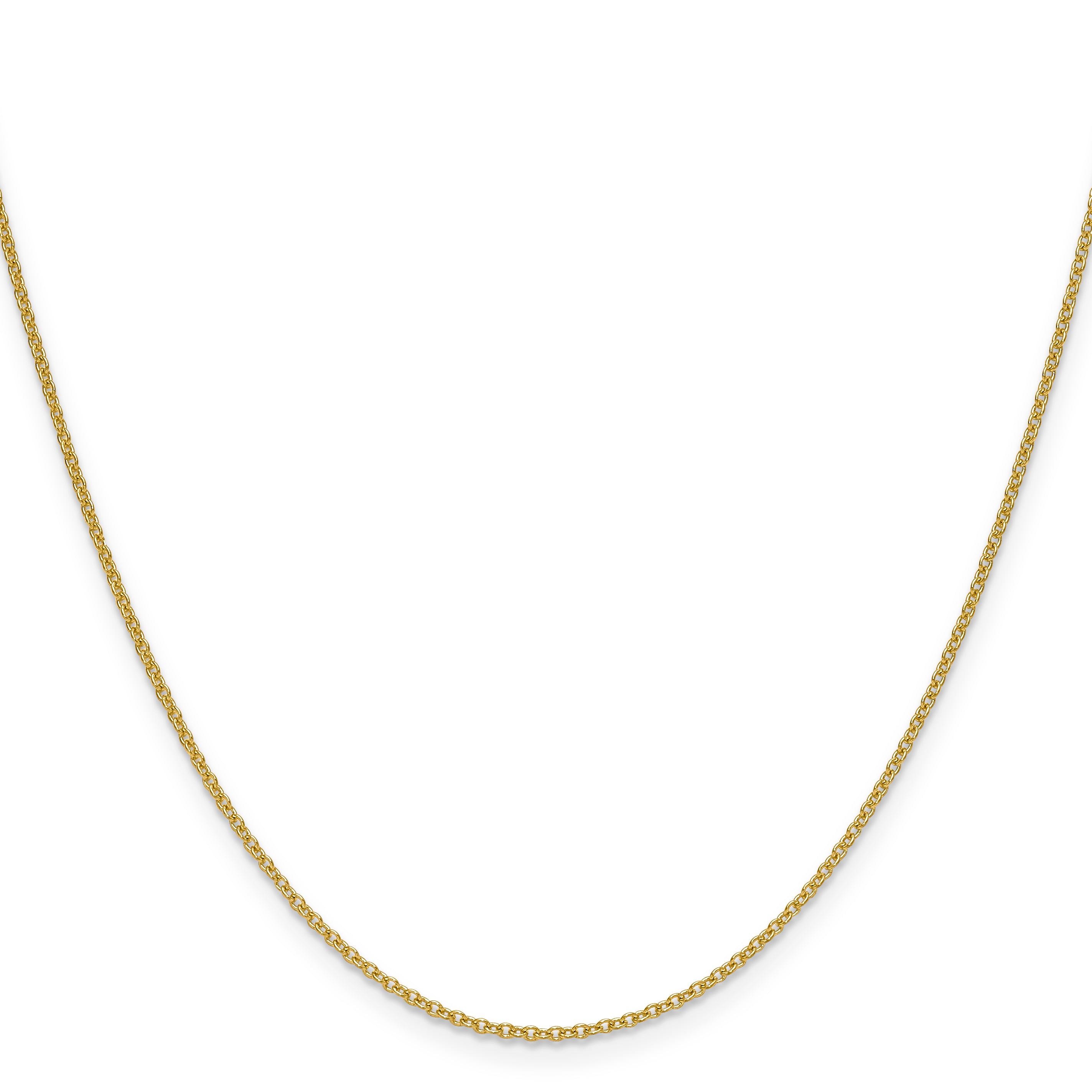 10K Yellow Gold 1.5mm Cable Chain