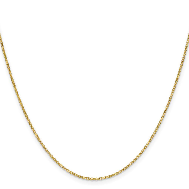 24 Inch 10K Yellow Gold 1.5mm Cable Chain Necklace