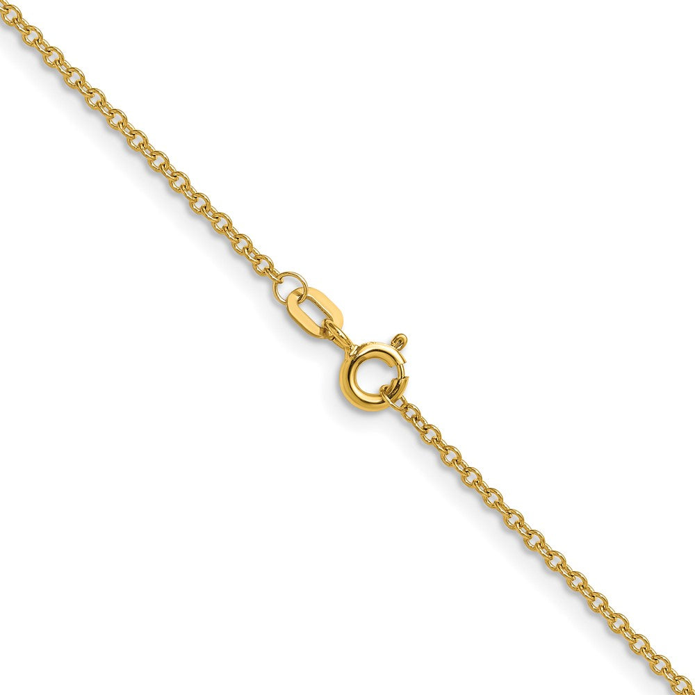 10K Yellow Gold 1.5mm Cable Chain Necklace