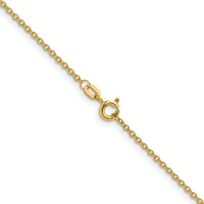 10K Yellow Gold 1.5mm Cable Chain Necklace