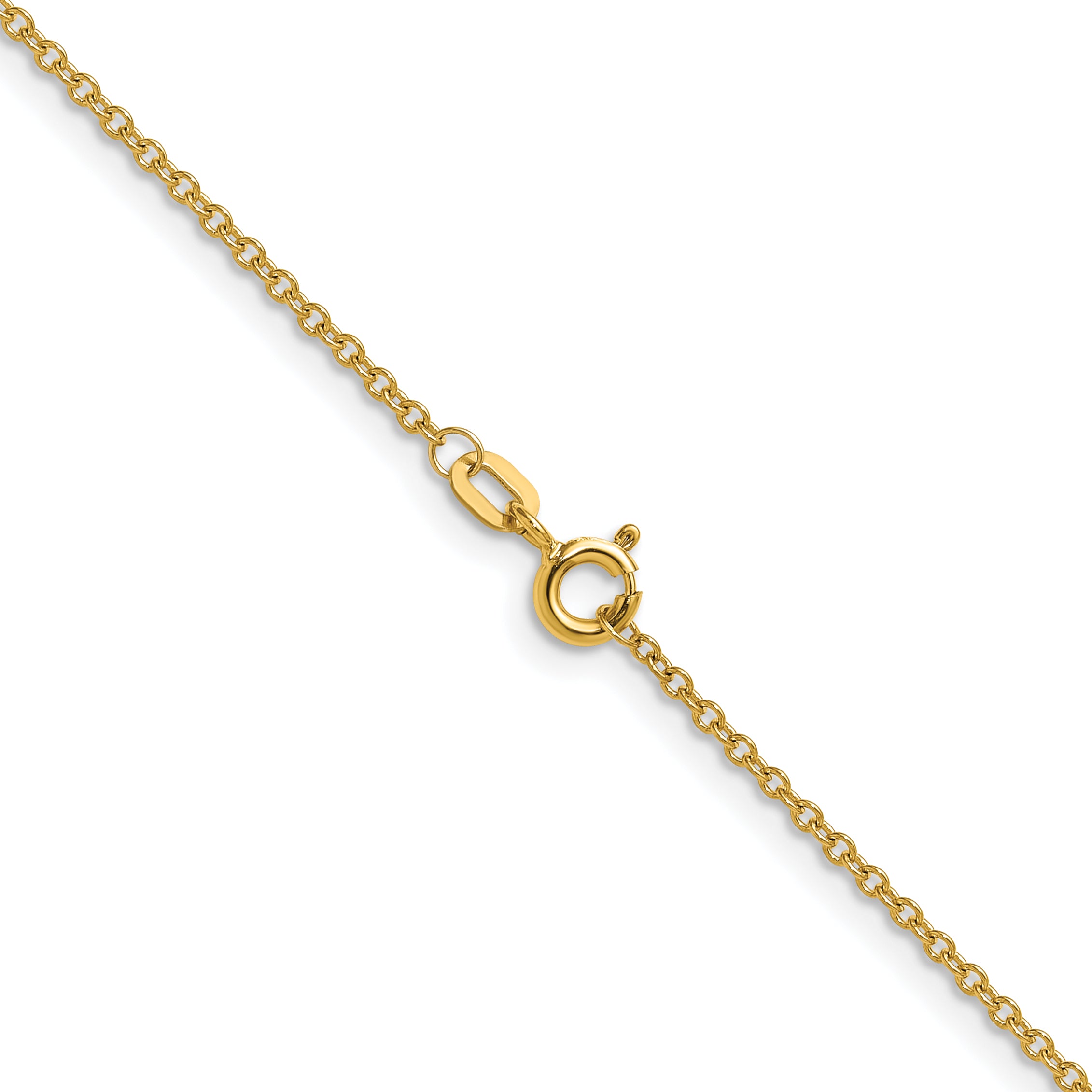 10K Yellow Gold 1.5mm Cable Chain