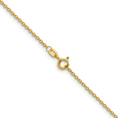 10K Yellow Gold 1.5mm Cable Chain