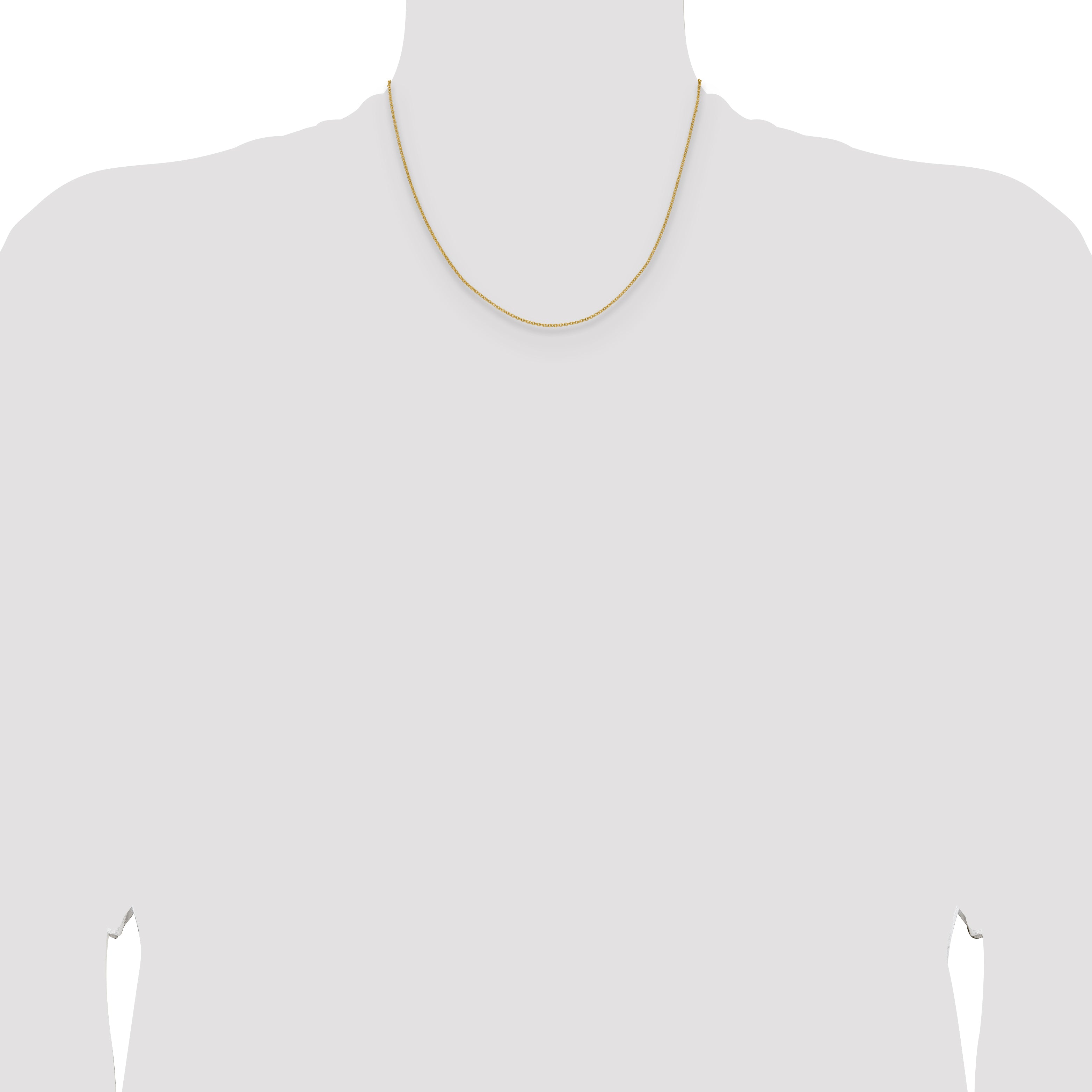 10K Yellow Gold 1.5mm Cable Chain